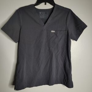 FIGS Technical Collection Gray  Scrub Top Women's Size Small
